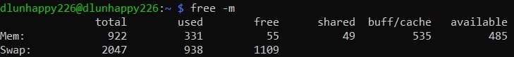 Free memory in Linux